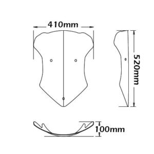 Parabrisas protección medios ducati multistrada 1200 Â· 2